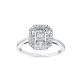 0.26 Karat Pırlanta Baget Yüzük