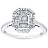 0.26 Karat Pırlanta Baget Yüzük