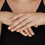 0.19 Karat Violet Taşlı Pırlanta Yüzük