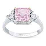 0.19 Karat Violet Taşlı Pırlanta Yüzük