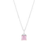 0.13 Karat Violet Taşlı Pırlanta Kolye