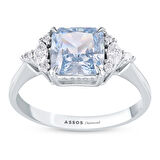 0.19 Karat Violet Taşlı Pırlanta Yüzük