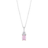 0.32 Karat Violet Taşlı Pırlanta Kolye