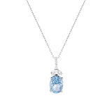 0.13 Karat Violet Taşlı Pırlanta Kolye