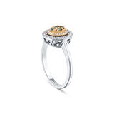 0.39 Karat Pırlanta Renkli Taşlı Yüzük