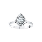 0.20 Karat Baget Taşlı Pırlanta Yüzük