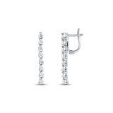 0.43 Karat Pırlanta Su Yolu Küpe