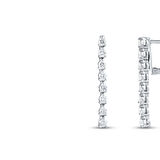 0.43 Karat Pırlanta Su Yolu Küpe