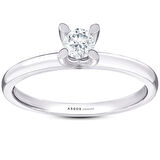 0.10 Karat Pırlanta Tektaş Yüzük