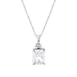0.08 Karat Pırlanta Violet Taşlı Kolye
