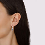 0.27 Karat Violet Taşlı Pırlanta Küpe