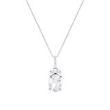 0.12 Karat Violet Taşlı Pırlanta Kolye