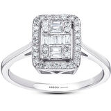 0.36 Karat Baget Taşlı Pırlanta Yüzük