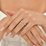 0.60 Karat Pırlanta Yarım Tur Yüzük