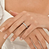 0.55 Karat Pırlanta Yarım Tur Yüzük