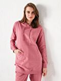 Düz Uzun Kollu Kadın Hoodie