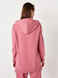 Düz Uzun Kollu Kadın Hoodie