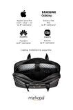 Unisex Evrak & Laptop Çantası, Omuz Askılı, Su Geçirmez Siyah