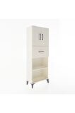 Arges Dolap 3 Raflı Tek Çekmeceli 2 Kapaklı 60x30x163 Aytaşı-Aytaşı