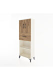 Arges Dolap 3 Raflı Tek Çekmeceli 2 Kapaklı 60x30x163 Aytaşı-Çam