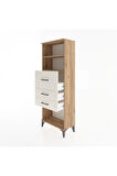 Arges Dolap 2 Raflı 3 Çekmeceli 60x30x163 Çam-Aytaşı