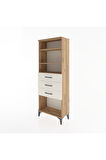 Arges Dolap 3 Raflı 3 Çekmeceli 60x30x163 Çam-Aytaşı