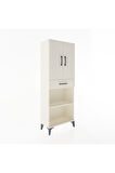 Arges Dolap 3 Raflı Tek Çekmeceli 2 Kapaklı 60x30x163 Aytaşı-Aytaşı