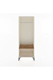 Arges Dolap Tek Raflı Kapaklı Tek Askılı 60x30x163 Aytaşı-Çam