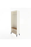 Arges Dolap Tek Raflı Kapaklı Tek Askılı 60x30x163 Aytaşı-Çam