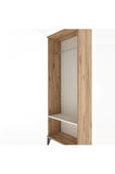 Arges Dolap Tek Raflı Kapaklı Tek Askılı 60x30x163 Çam-Aytaşı
