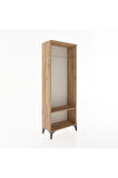 Arges Dolap Tek Raflı Kapaklı Tek Askılı 60x30x163 Çam-Çam