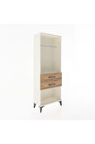 Arges Dolap Tek Raflı 2 Çekmeceli Tek Askılı 60x30x163 Aytaşı-Çam