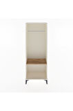 Arges Dolap Tek Raflı Kapaklı Tek Askılı 60x30x163 Aytaşı-Çam