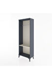 Arges Dolap Tek Raflı Kapaklı Tek Askılı 60x30x163 Antrasit-Aytaşı