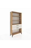 Arges Dolap 3 Raflı 2 Çekmeceli 88x30x163 Çam-Aytaşı