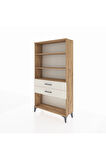 Arges Dolap 3 Raflı 2 Çekmeceli 88x30x163 Çam-Aytaşı