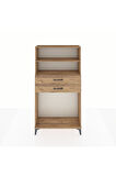 Arges Dolap 2 Raflı 2 Çekmeceli 88x30x163 Çam-Çam