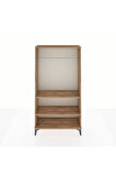 Arges Dolap 2 Raflı Kapaklı Tek Askılı 88x30x163 Çam-Çam