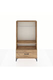 Arges Dolap 2 Raflı Tek Çekmeceli Tek Askılı 88x30x163 Çam-Çam