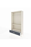 Arges Dolap 2 Raflı Tek Çekmeceli Tek Askılı 88x30x163 Aytaşı-Antrasit