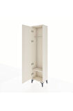 Arges Dolap Tek Raflı Tek Kapaklı Tek Askılı 44x30x182 Aytaşı-Aytaşı