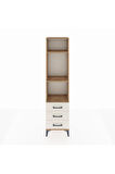 Arges Dolap 3 Raflı 3 Çekmeceli 44x30x182 Çam-Aytaşı
