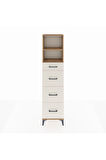 Arges Dolap 2 Raflı 4 Çekmeceli 44x30x182 Çam-Aytaşı