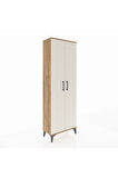 Arges Dolap Tek Raflı 2 Kapaklı Tek Askılı 60x30x182 Çam-Aytaşı