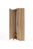 Arges Dolap Tek Raflı 2 Kapaklı Tek Askılı 60x30x182 Çam-Çam