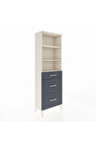 Arges Dolap 3 Raflı 3 Çekmeceli 60x30x182 Aytaşı-Antrasit