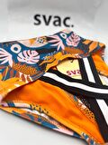 SVAC. Leafy, Kız Çocuk, Mayo, Renkli, Deniz, Havuz ,Yüzücü, Plaj, Çabuk Kuruyan, Rahat Kalıp, Esnek