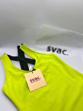 SVAC. Kız Çocuk, Mayo, Neon  Yeşil, Deniz, Havuz ,Yüzücü, Plaj, Çabuk Kuruyan, Rahat Kalıp, Esnek