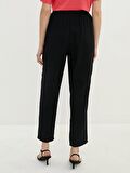 Beli Lastikli Rahat Kalıp Düz Cep Detaylı Kadın Pantolon