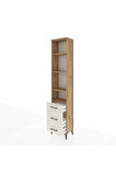 Arges Dolap 4 Raflı 3 Çekmeceli 44x30x221 Çam-Aytaşı